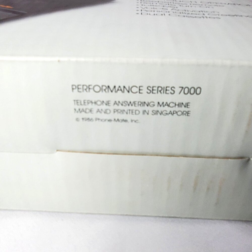 VTG 1986 Phone-Mate Telephone Answering Machine Performance Series 7000 NIB - Picture 13 of 14